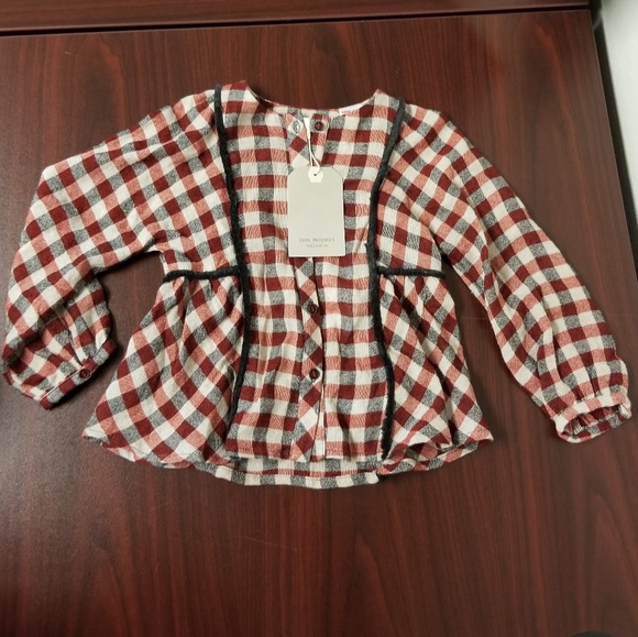 baby girl checkered shirt